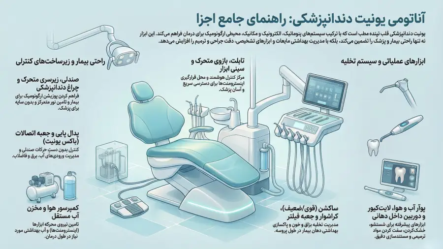 اجزای یونیت دندانپزشکی