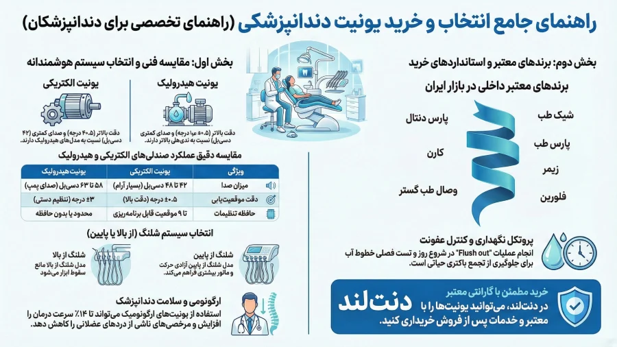 انتخاب انواع یونیت دندانپزشکی